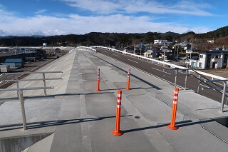 大沢防潮堤 立入禁止