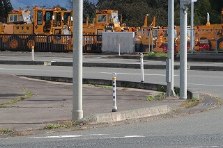 差込式木製デリネーター 盛岡市湯沢地内